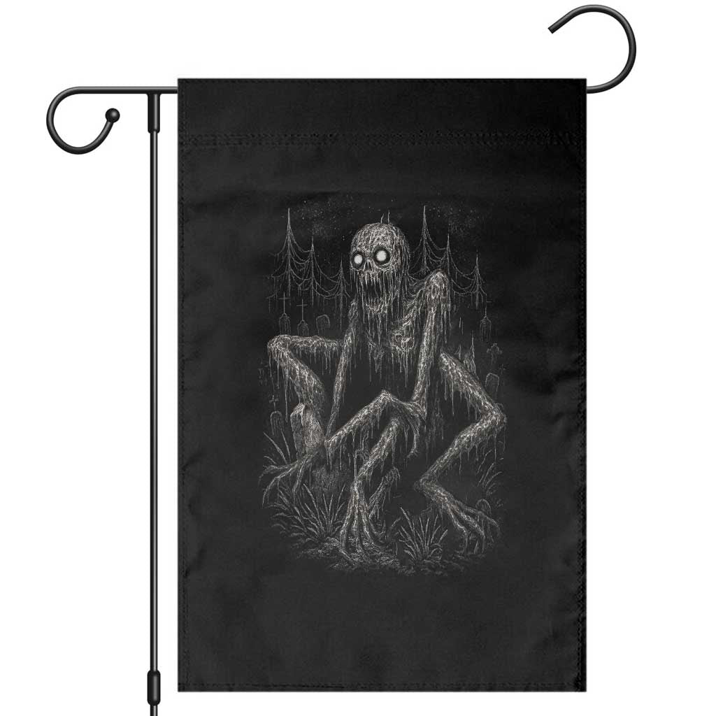 Creepy Rake Garden Flag Creepypasta Cryptid Series Alt Goth Grunge Horror Aesthetic TS10 Black Print Your Wear