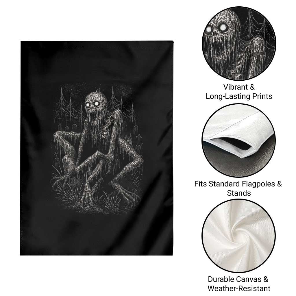 Creepy Rake Garden Flag Creepypasta Cryptid Series Alt Goth Grunge Horror Aesthetic TS10 Print Your Wear