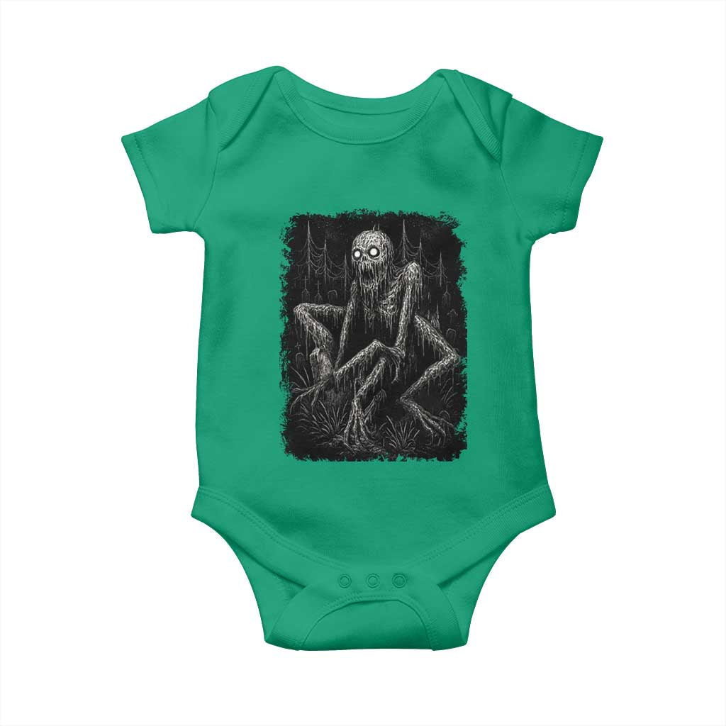 Creepy Rake Baby Onesie Creepypasta Cryptid Series Alt Goth Grunge Horror Aesthetic TS10 Irish Green Print Your Wear