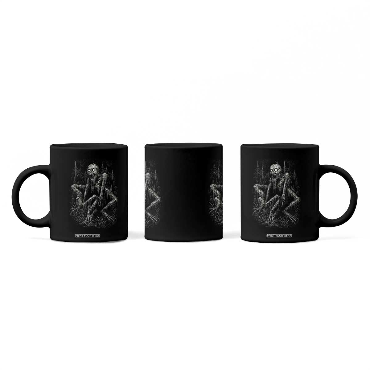Creepy Rake Coffee Mug Creepypasta Cryptid Series Alt Goth Grunge Horror Aesthetic TS10 Print Your Wear