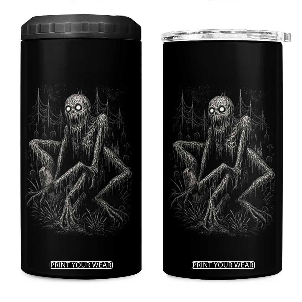 Creepy Rake 4 in 1 Can Cooler Tumbler Creepypasta Cryptid Series Alt Goth Grunge Horror Aesthetic TS10 One Size: 16 oz Black Print Your Wear