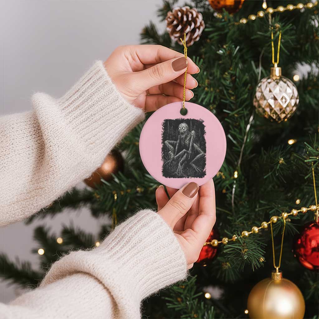 Creepy Rake Ceramic Ornament Creepypasta Cryptid Series Alt Goth Grunge Horror Aesthetic TS10 1pc Light Pink Print Your Wear