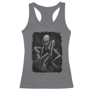 Creepy Rake Racerback Tank Top Creepypasta Cryptid Series Alt Goth Grunge Horror Aesthetic TS10 Charcoal Print Your Wear