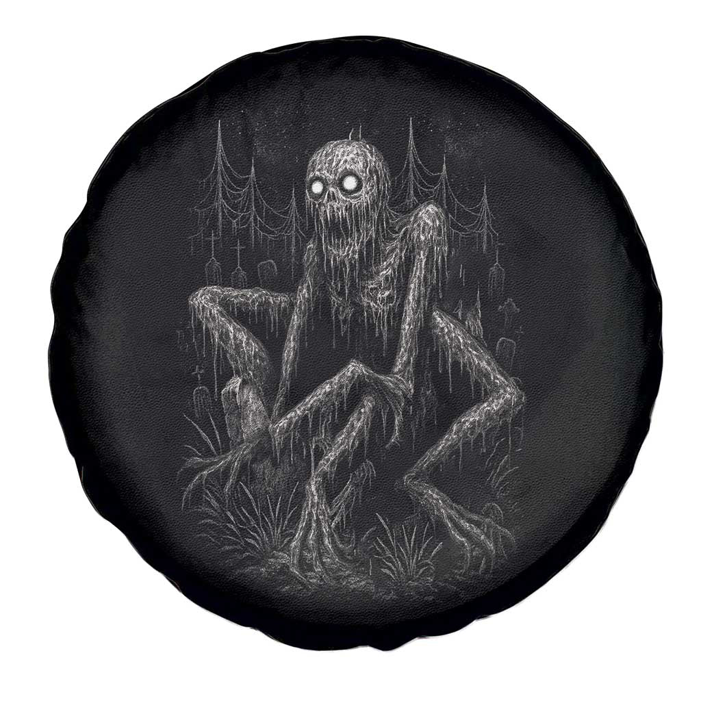 Creepy Rake Spare Tire Cover Creepypasta Cryptid Series Alt Goth Grunge Horror Aesthetic TS10 Print Your Wear