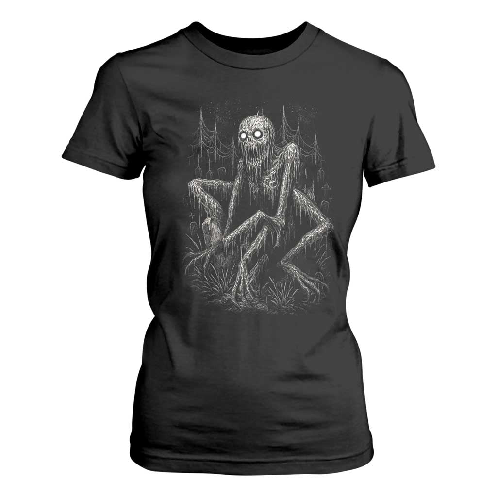 Creepy Rake T Shirt For Women Creepypasta Cryptid Series Alt Goth Grunge Horror Aesthetic TS10 Black Print Your Wear