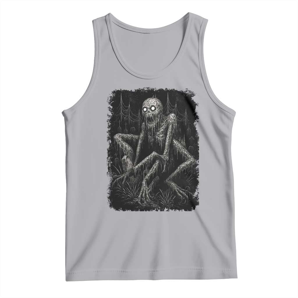 Creepy Rake Tank Top Creepypasta Cryptid Series Alt Goth Grunge Horror Aesthetic TS10 Athletic Heather Print Your Wear