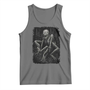 Creepy Rake Tank Top Creepypasta Cryptid Series Alt Goth Grunge Horror Aesthetic TS10 Black Heather Print Your Wear
