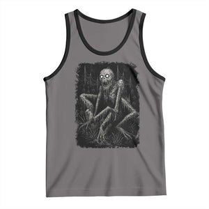 Creepy Rake Tank Top Creepypasta Cryptid Series Alt Goth Grunge Horror Aesthetic TS10 Deep Heather Black Print Your Wear
