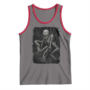 Creepy Rake Tank Top Creepypasta Cryptid Series Alt Goth Grunge Horror Aesthetic TS10 Deep Heather Red Print Your Wear