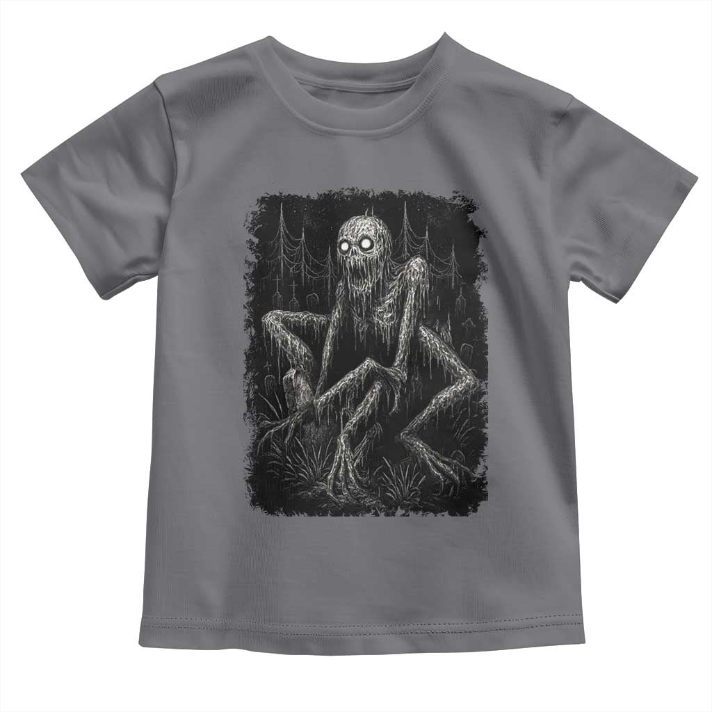 Creepy Rake Toddler T Shirt Creepypasta Cryptid Series Alt Goth Grunge Horror Aesthetic TS10 Charcoal Print Your Wear