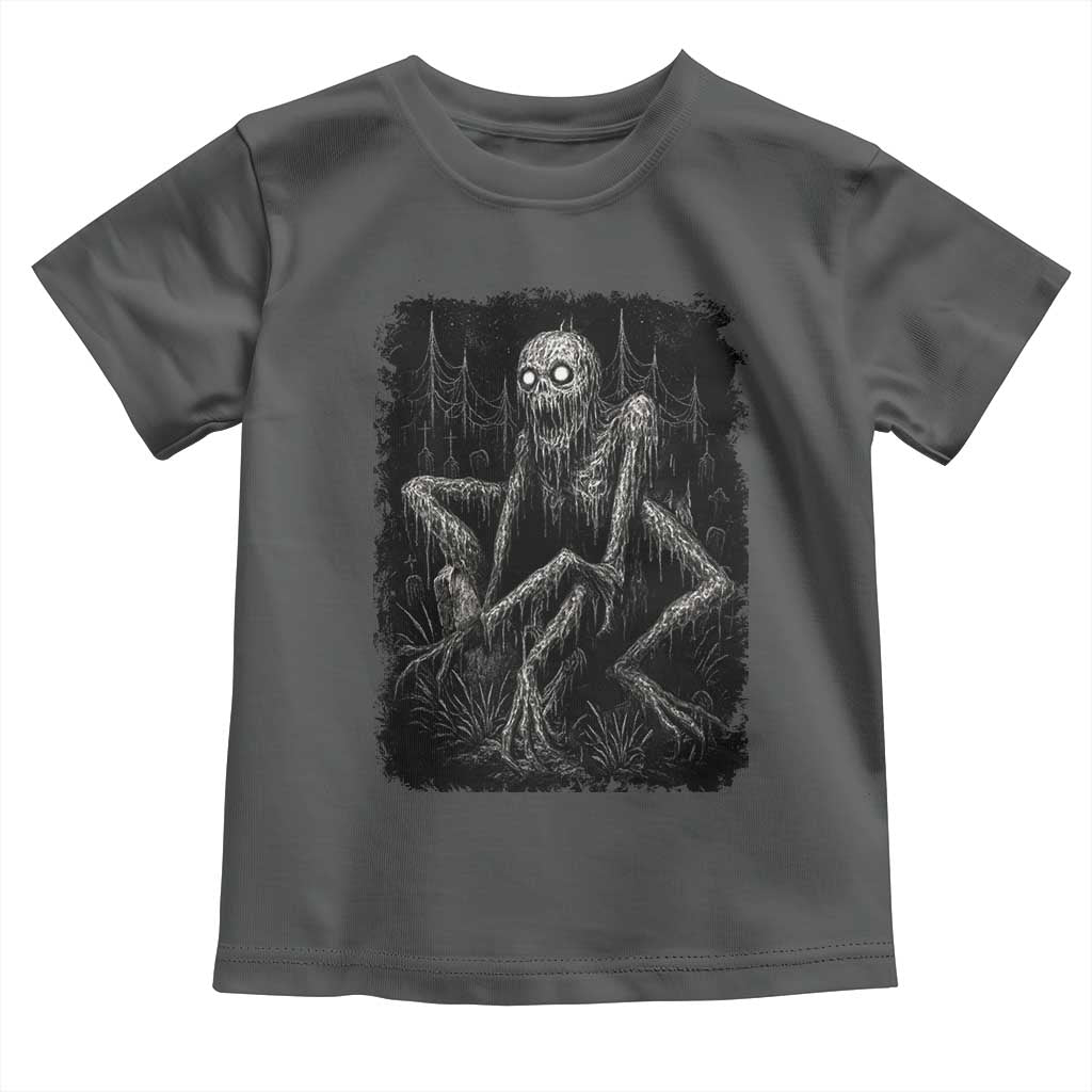 Creepy Rake Toddler T Shirt Creepypasta Cryptid Series Alt Goth Grunge Horror Aesthetic TS10 Dark Heather Print Your Wear