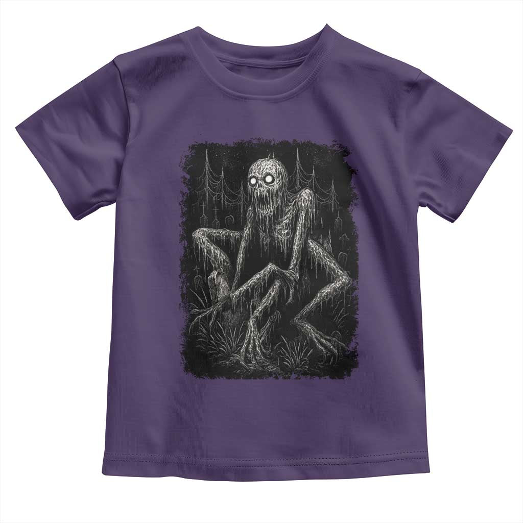 Creepy Rake Toddler T Shirt Creepypasta Cryptid Series Alt Goth Grunge Horror Aesthetic TS10 Purple Print Your Wear