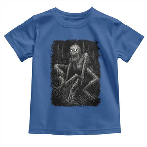 Creepy Rake Toddler T Shirt Creepypasta Cryptid Series Alt Goth Grunge Horror Aesthetic TS10 Royal Blue Print Your Wear
