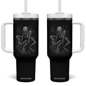 Creepy Rake Tumbler With Handle Creepypasta Cryptid Series Alt Goth Grunge Horror Aesthetic TS10 One Size: 40 oz Black Print Your Wear
