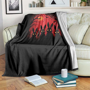 Rake Creepypasta Throw Blanket Creepy Cryptid Series Horror Goth Alt Alternative Art - Print Your Wear
