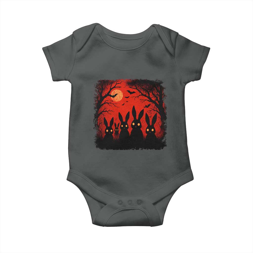 Rake Creepypasta Baby Onesie Creepy Cryptid Series Horror Goth Alt Alternative Art TS10 Dark Heather Print Your Wear