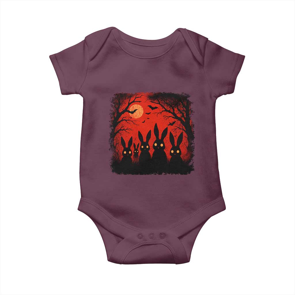 Rake Creepypasta Baby Onesie Creepy Cryptid Series Horror Goth Alt Alternative Art TS10 Maroon Print Your Wear