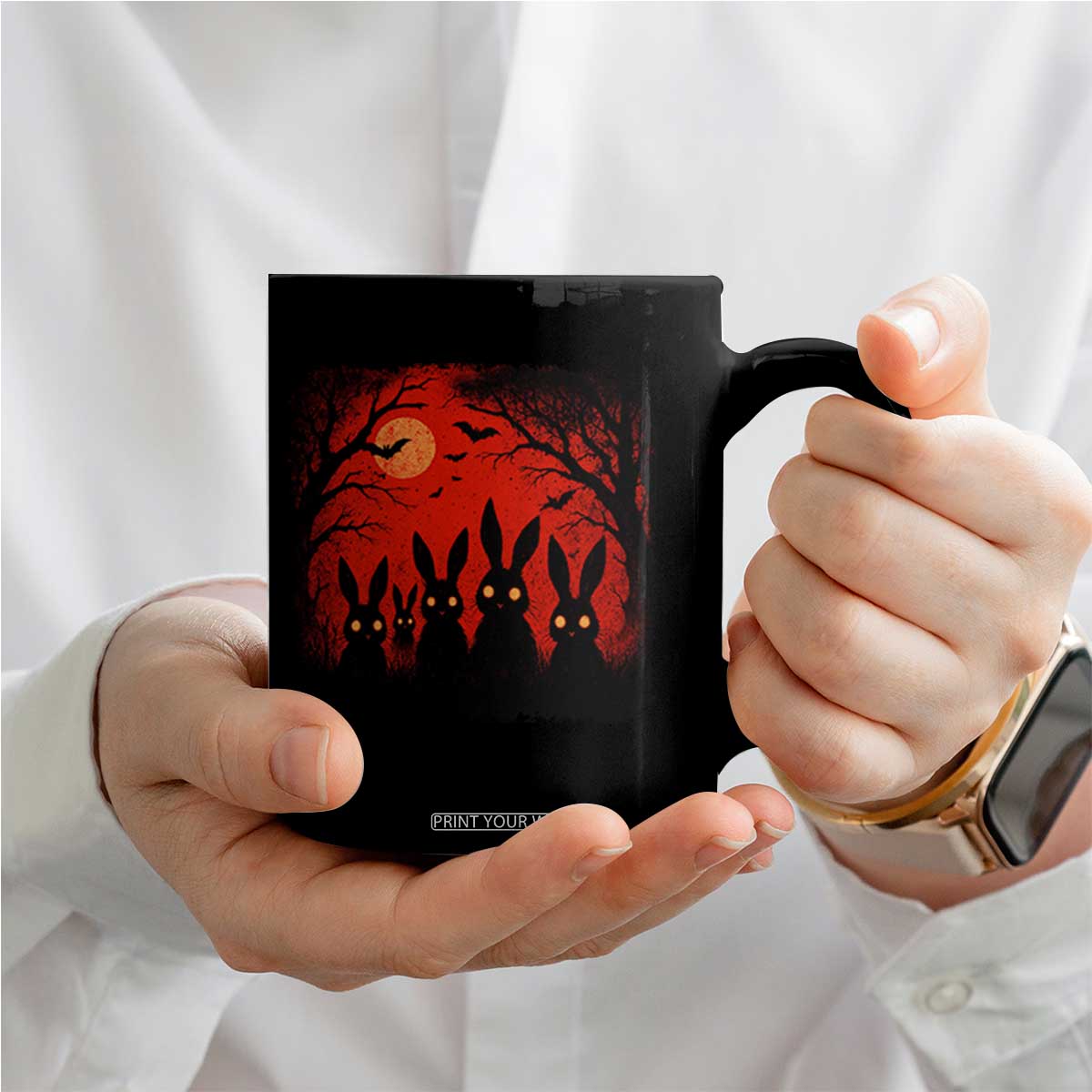 Rake Creepypasta Coffee Mug Creepy Cryptid Series Horror Goth Alt Alternative Art TS10 Print Your Wear