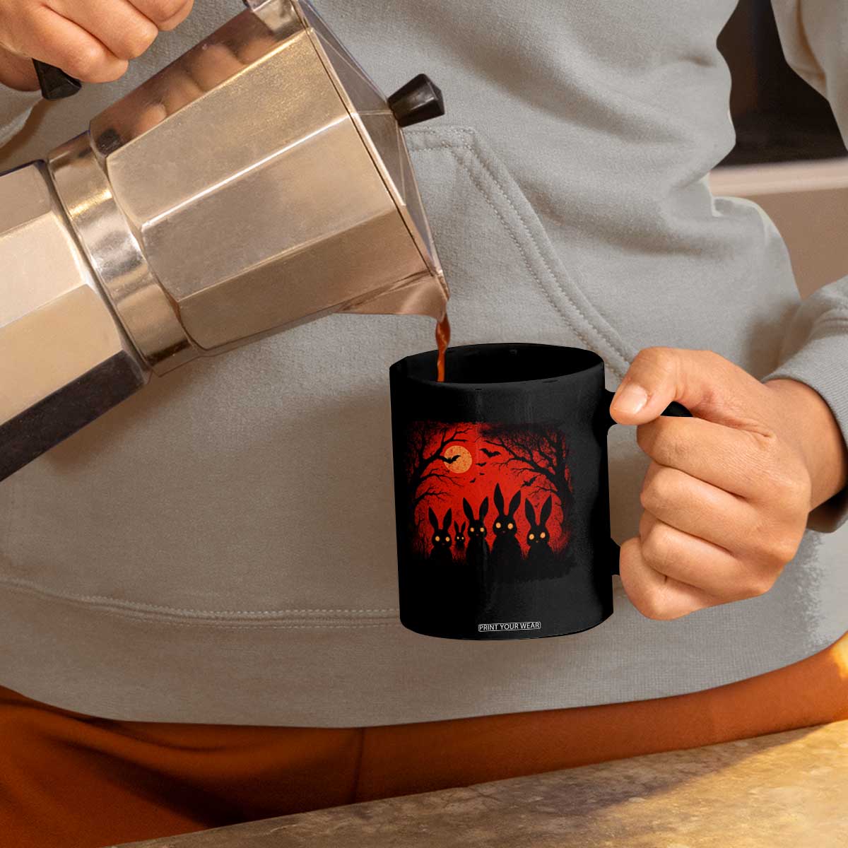 Rake Creepypasta Coffee Mug Creepy Cryptid Series Horror Goth Alt Alternative Art TS10 Print Your Wear