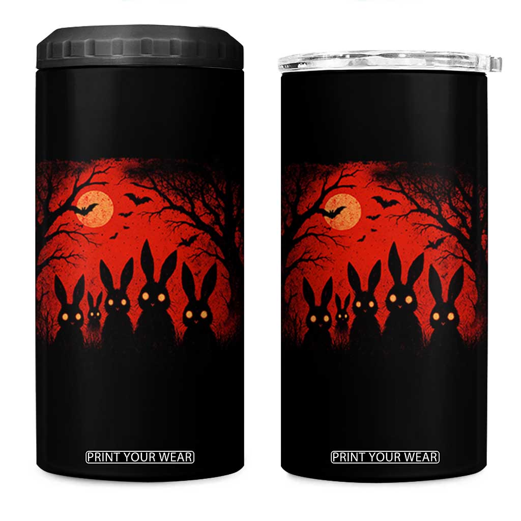 Rake Creepypasta 4 in 1 Can Cooler Tumbler Creepy Cryptid Series Horror Goth Alt Alternative Art TS10 One Size: 16 oz Black Print Your Wear