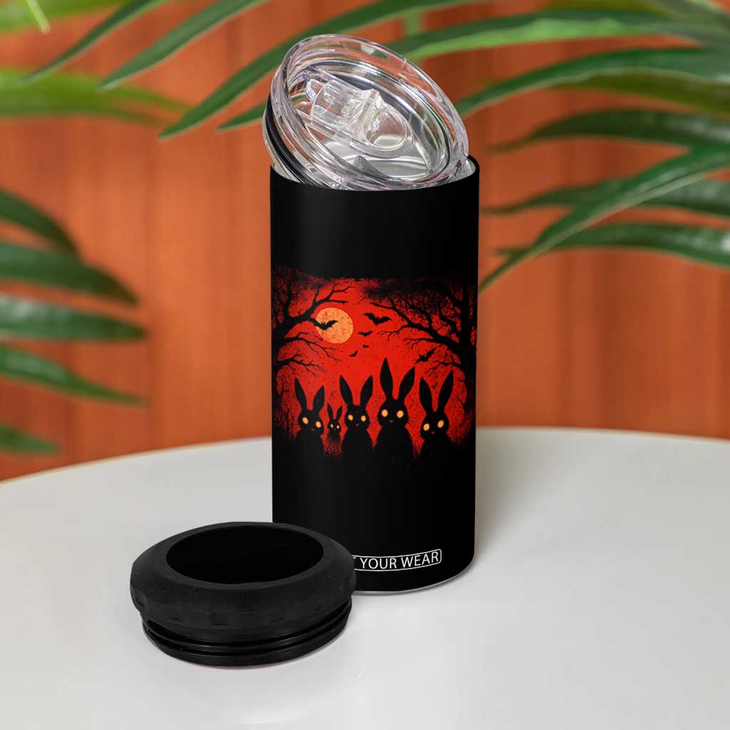 Rake Creepypasta 4 in 1 Can Cooler Tumbler Creepy Cryptid Series Horror Goth Alt Alternative Art TS10 Print Your Wear