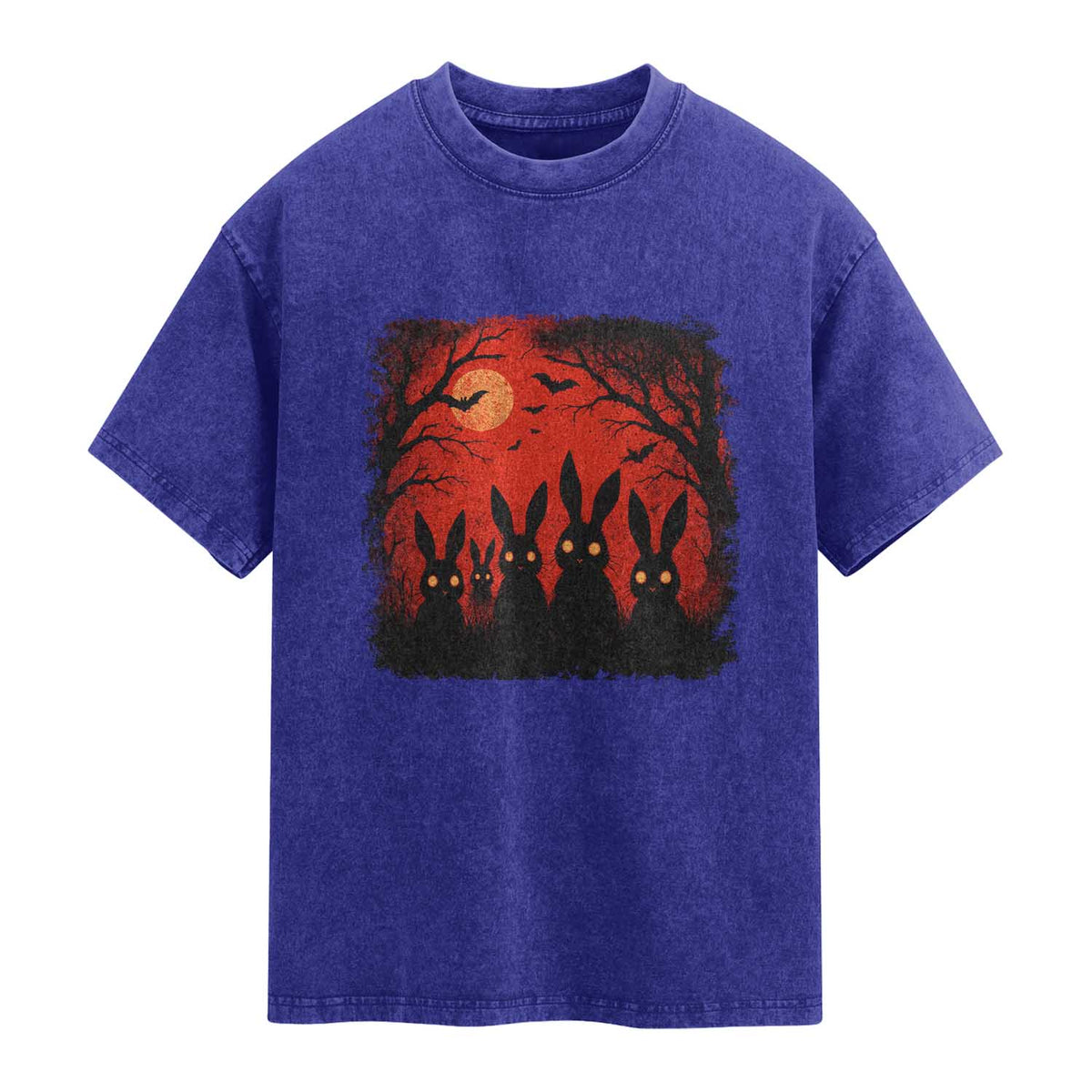 Rake Creepypasta Washed Cotton T-Shirt Creepy Cryptid Series Horror Goth Alt Alternative Art