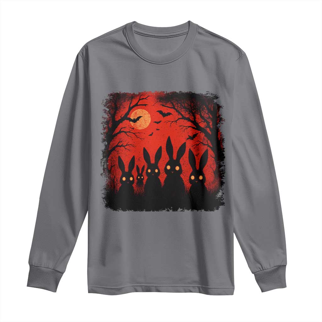 Rake Creepypasta Long Sleeve Shirt Creepy Cryptid Series Horror Goth Alt Alternative Art TS10 Charcoal Print Your Wear