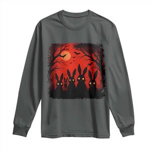 Rake Creepypasta Long Sleeve Shirt Creepy Cryptid Series Horror Goth Alt Alternative Art TS10 Dark Heather Print Your Wear