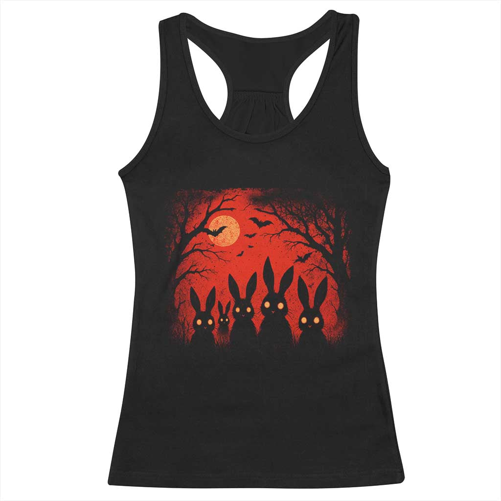 Rake Creepypasta Racerback Tank Top Creepy Cryptid Series Horror Goth Alt Alternative Art TS10 Black Print Your Wear