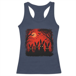 Rake Creepypasta Racerback Tank Top Creepy Cryptid Series Horror Goth Alt Alternative Art TS10 Navy Print Your Wear