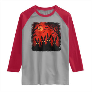 Rake Creepypasta Raglan Shirt Creepy Cryptid Series Horror Goth Alt Alternative Art TS10 Sport Gray Red Print Your Wear