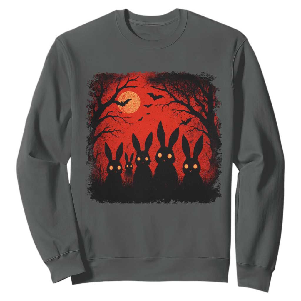 Rake Creepypasta Sweatshirt Creepy Cryptid Series Horror Goth Alt Alternative Art TS10 Dark Heather Print Your Wear