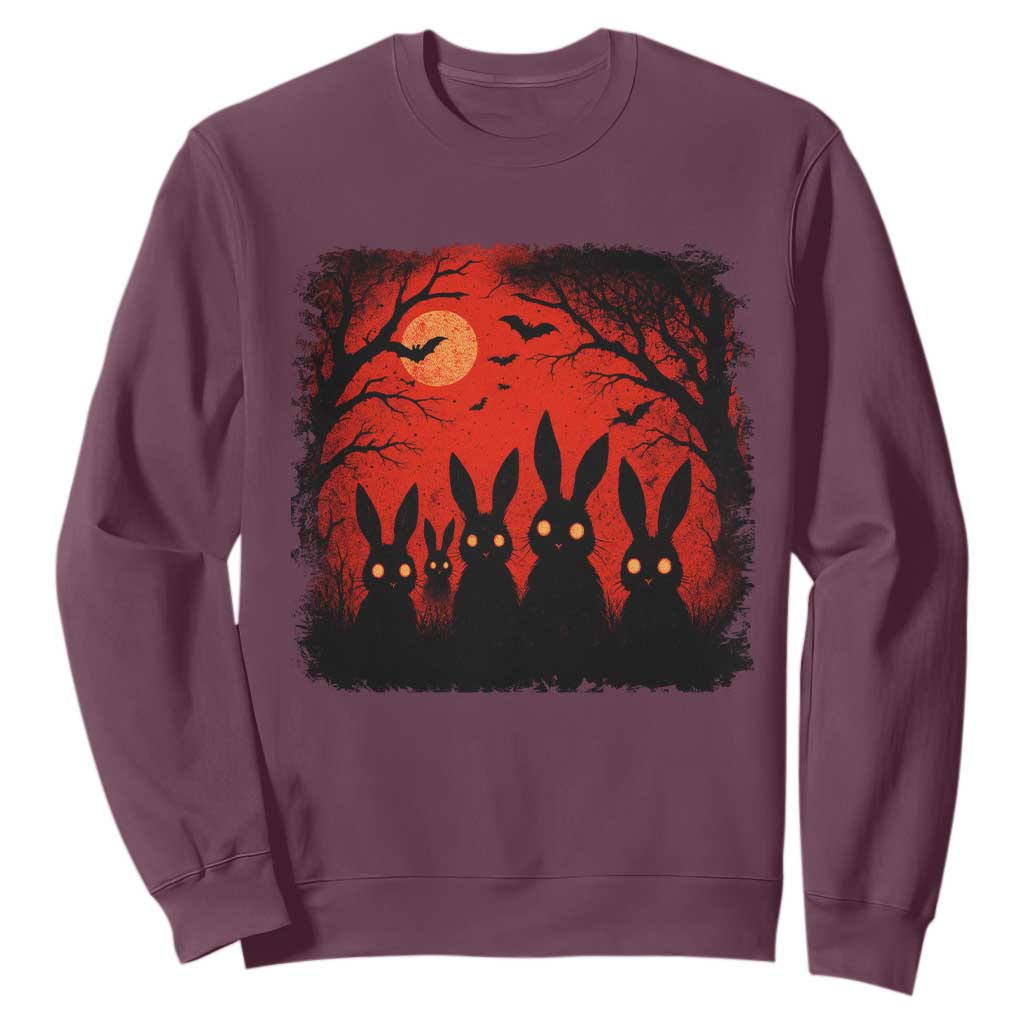 Rake Creepypasta Sweatshirt Creepy Cryptid Series Horror Goth Alt Alternative Art TS10 Maroon Print Your Wear
