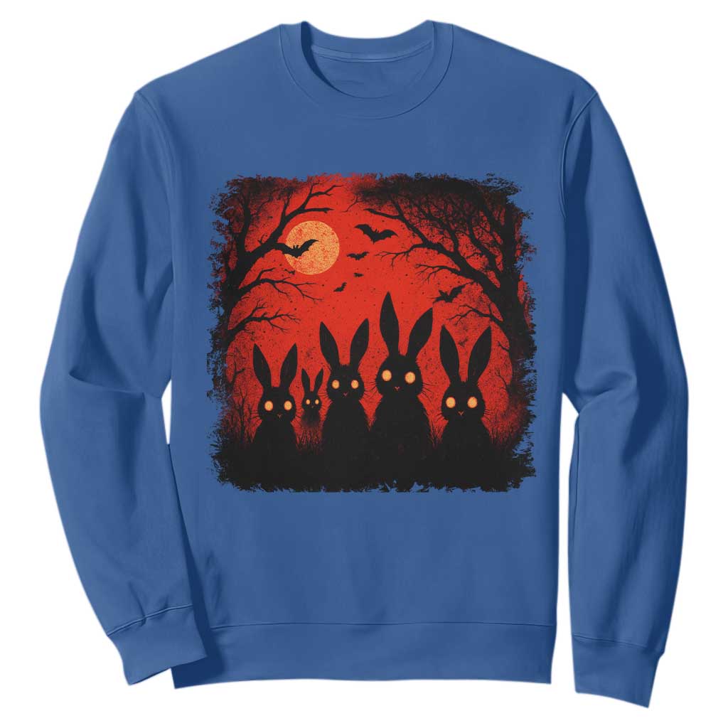 Rake Creepypasta Sweatshirt Creepy Cryptid Series Horror Goth Alt Alternative Art TS10 Royal Blue Print Your Wear