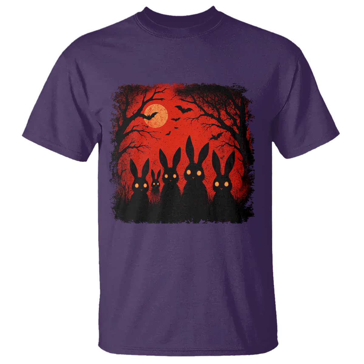 Rake Creepypasta T Shirt Creepy Cryptid Series Horror Goth Alt Alternative Art TS10 Purple Print Your Wear