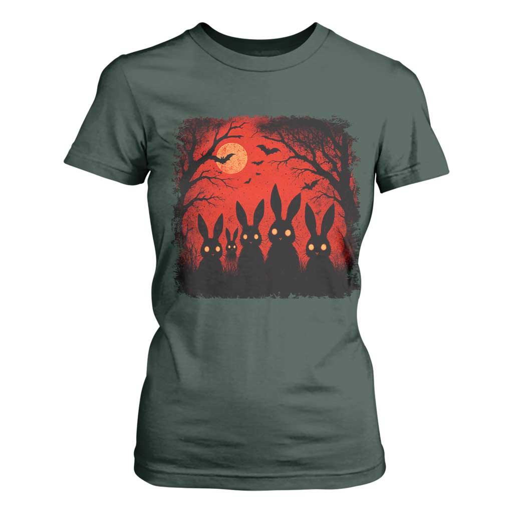 Rake Creepypasta T Shirt For Women Creepy Cryptid Series Horror Goth Alt Alternative Art TS10 Dark Forest Green Print Your Wear