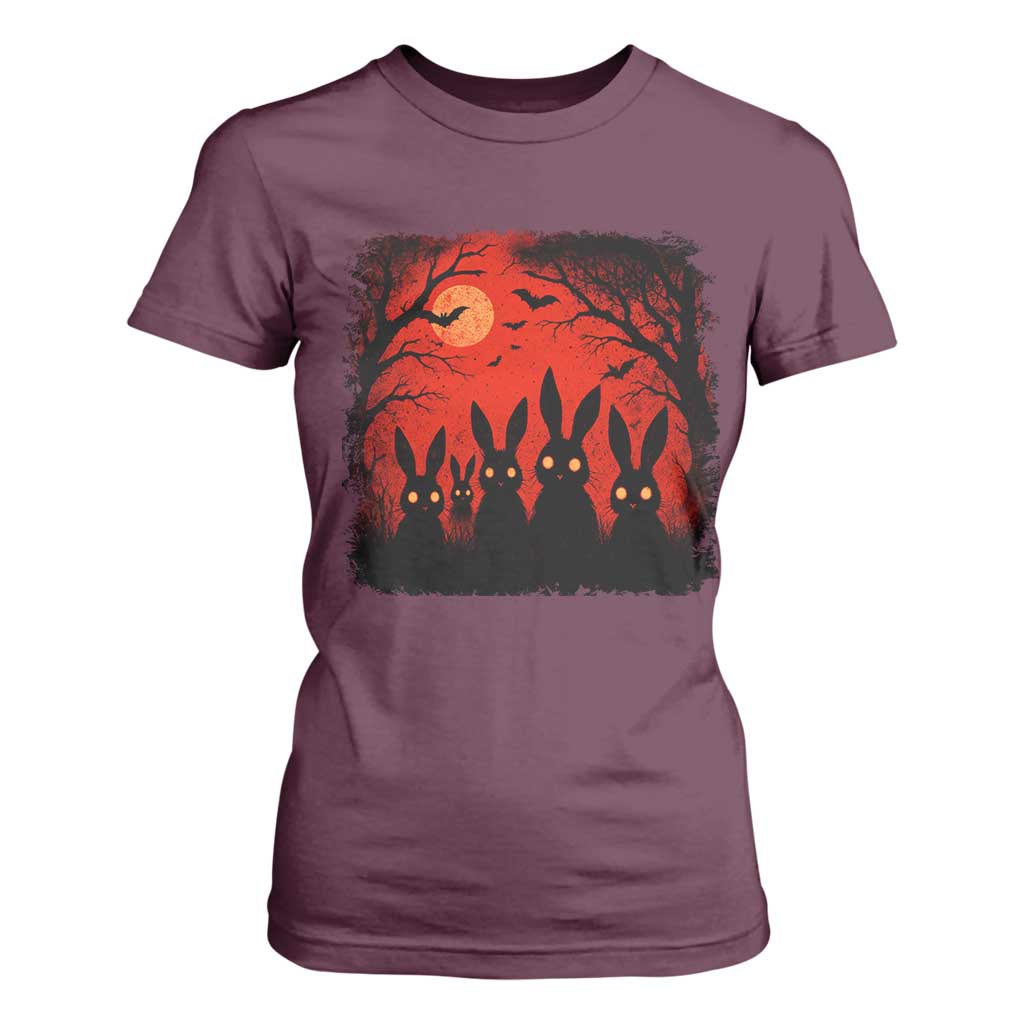 Rake Creepypasta T Shirt For Women Creepy Cryptid Series Horror Goth Alt Alternative Art TS10 Maroon Print Your Wear