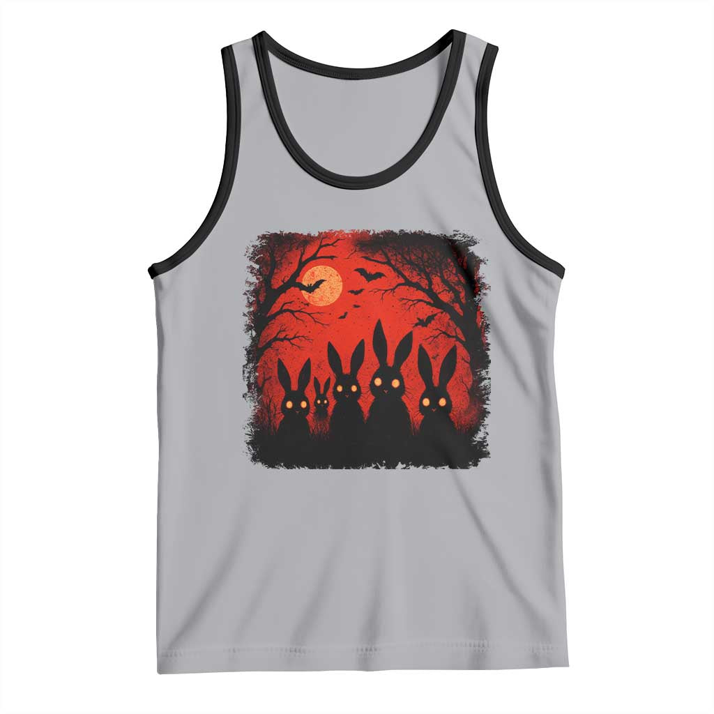 Rake Creepypasta Tank Top Creepy Cryptid Series Horror Goth Alt Alternative Art TS10 Athletic Heather Black Print Your Wear