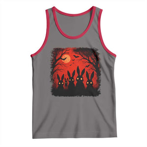 Rake Creepypasta Tank Top Creepy Cryptid Series Horror Goth Alt Alternative Art TS10 Deep Heather Red Print Your Wear