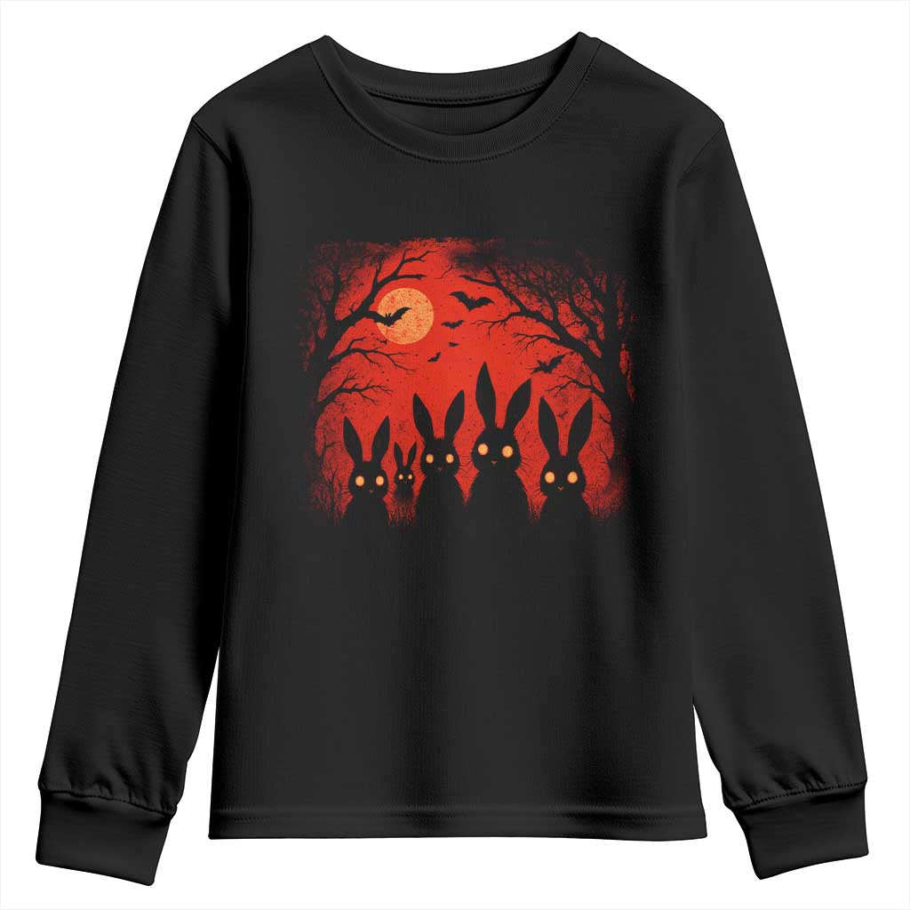 Rake Creepypasta Youth Sweatshirt Creepy Cryptid Series Horror Goth Alt Alternative Art TS10 Black Print Your Wear