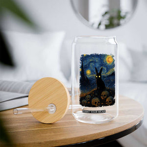 Creepy Cute Bunny Rabbits Glass Can Alt Goth Grunge Dark Horror Starry Night Van Gogh Aesthetic TS10 Print Your Wear