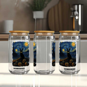 Creepy Cute Bunny Rabbits Glass Can Alt Goth Grunge Dark Horror Starry Night Van Gogh Aesthetic TS10 Print Your Wear