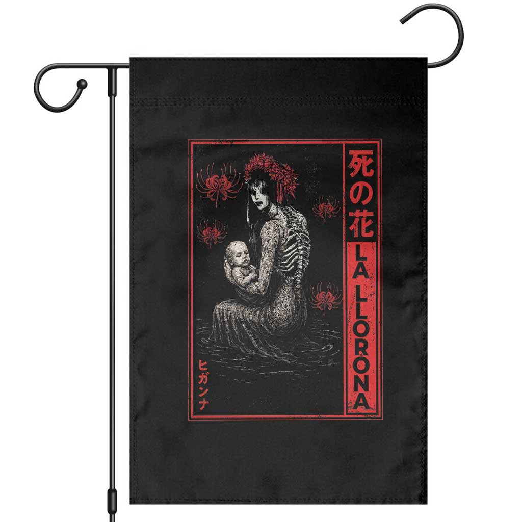 La Llorona Garden Flag Folklore Japanese Spider Lily Soft Grunge Anime Aesthetic Flower TS10 Black Print Your Wear