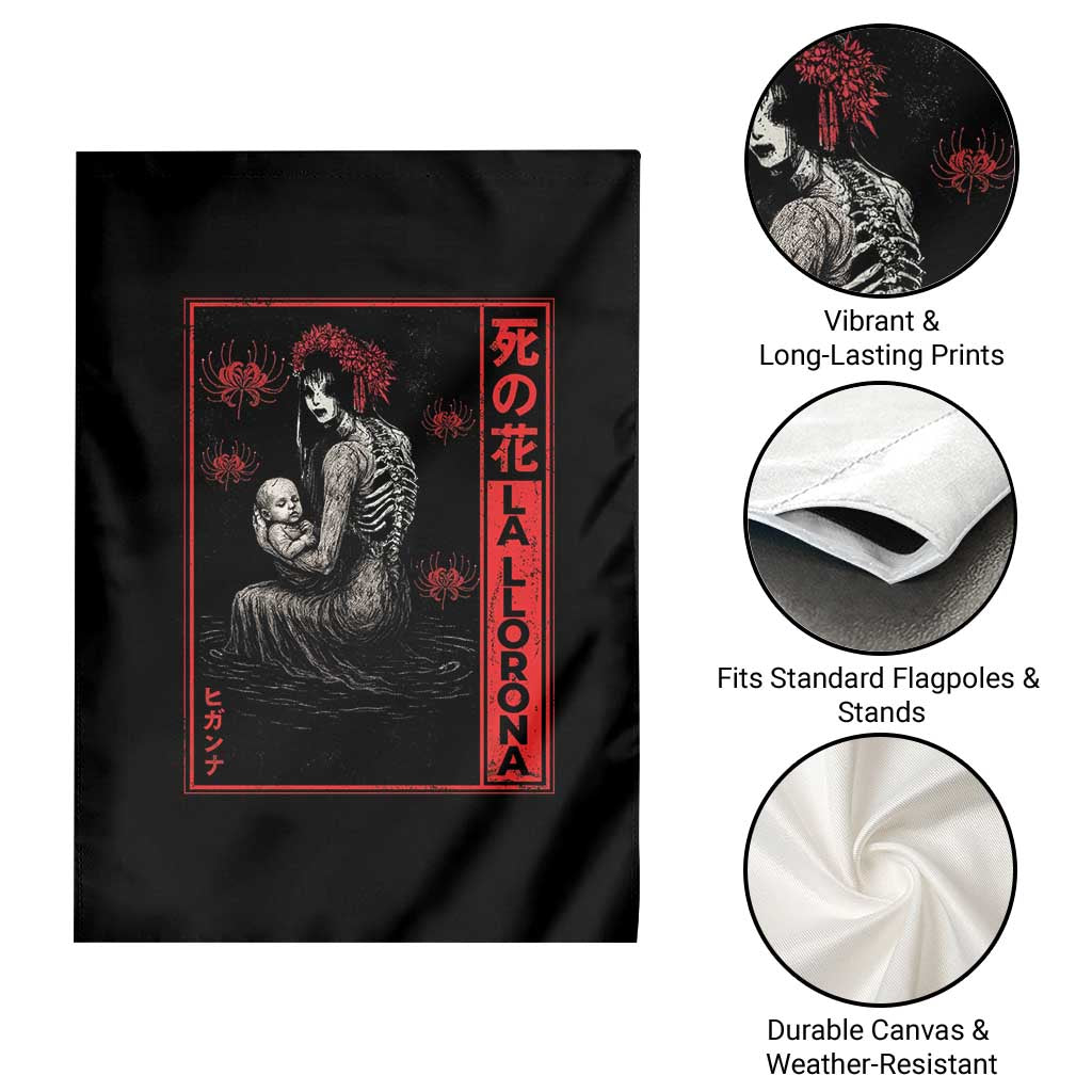La Llorona Garden Flag Folklore Japanese Spider Lily Soft Grunge Anime Aesthetic Flower TS10 Print Your Wear