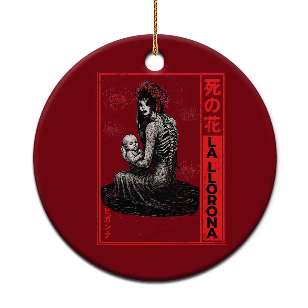 La Llorona Ceramic Ornament Folklore Japanese Spider Lily Soft Grunge Anime Aesthetic Flower TS10 1pc Red Print Your Wear