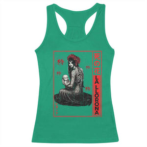 La Llorona Racerback Tank Top Folklore Japanese Spider Lily Soft Grunge Anime Aesthetic Flower TS10 Irish Green Print Your Wear