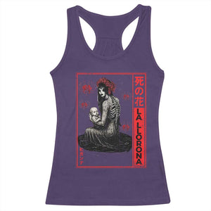 La Llorona Racerback Tank Top Folklore Japanese Spider Lily Soft Grunge Anime Aesthetic Flower TS10 Purple Print Your Wear