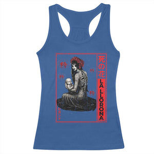 La Llorona Racerback Tank Top Folklore Japanese Spider Lily Soft Grunge Anime Aesthetic Flower TS10 Royal Blue Print Your Wear