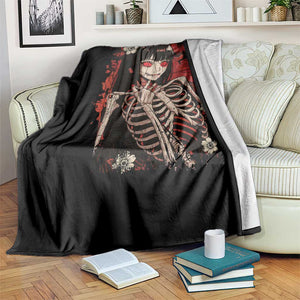 Horror Anime Manga Throw Blanket Japan Japanese Creepy Kawaii Goth TS10 Print Your Wear