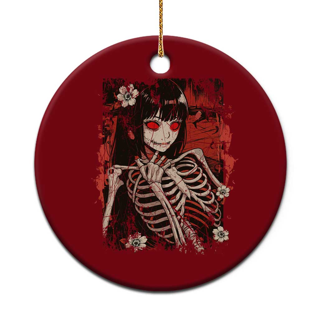 Horror Anime Manga Ceramic Ornament Japan Japanese Creepy Kawaii Goth TS10 1pc Red Print Your Wear